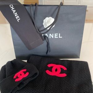 NWT CHANEL beanie and scarf